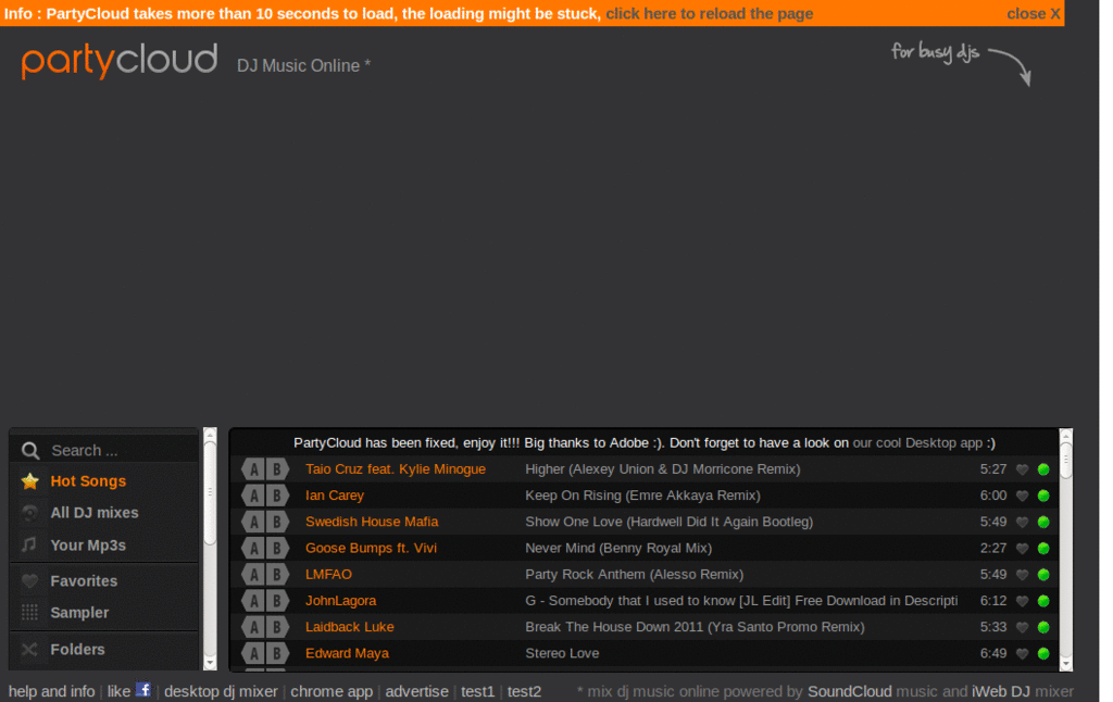 PartyCloud - Disable Background
