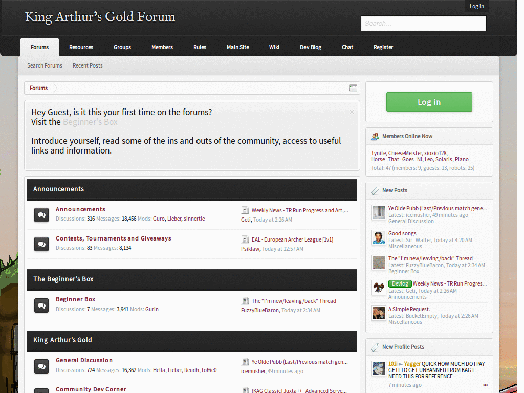 THD / KAG forums Baisik tweaks
