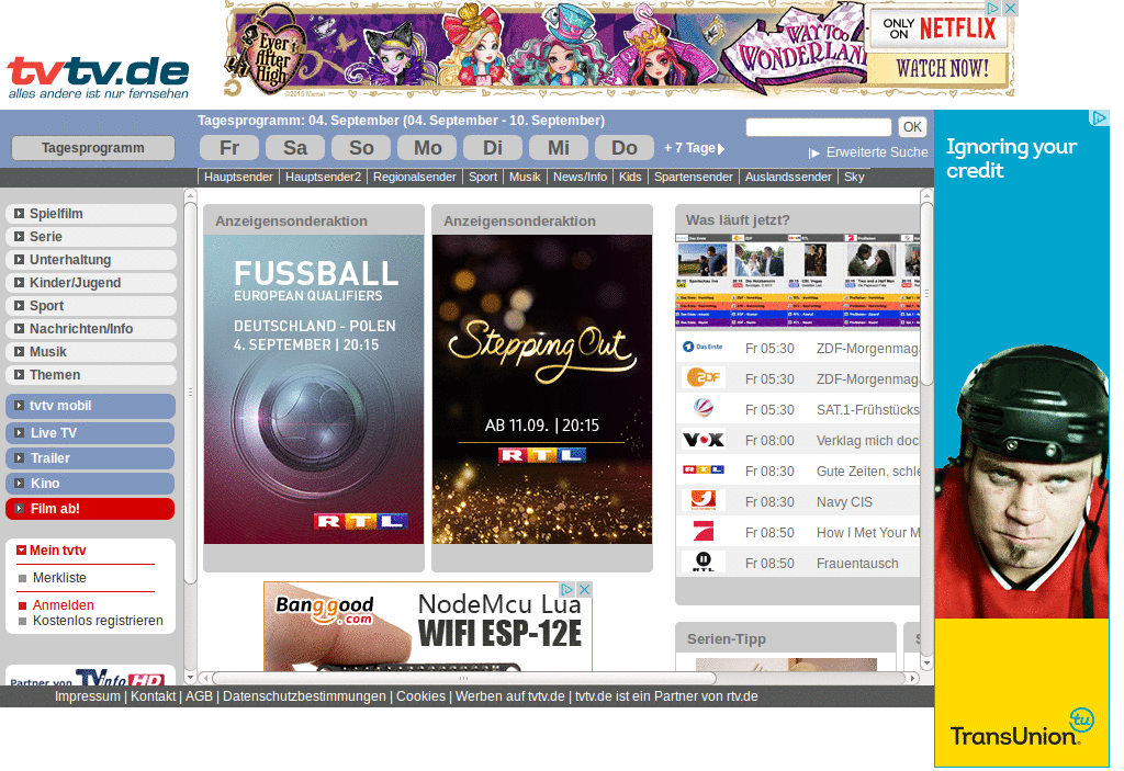 tvtv.de - fullscreen
