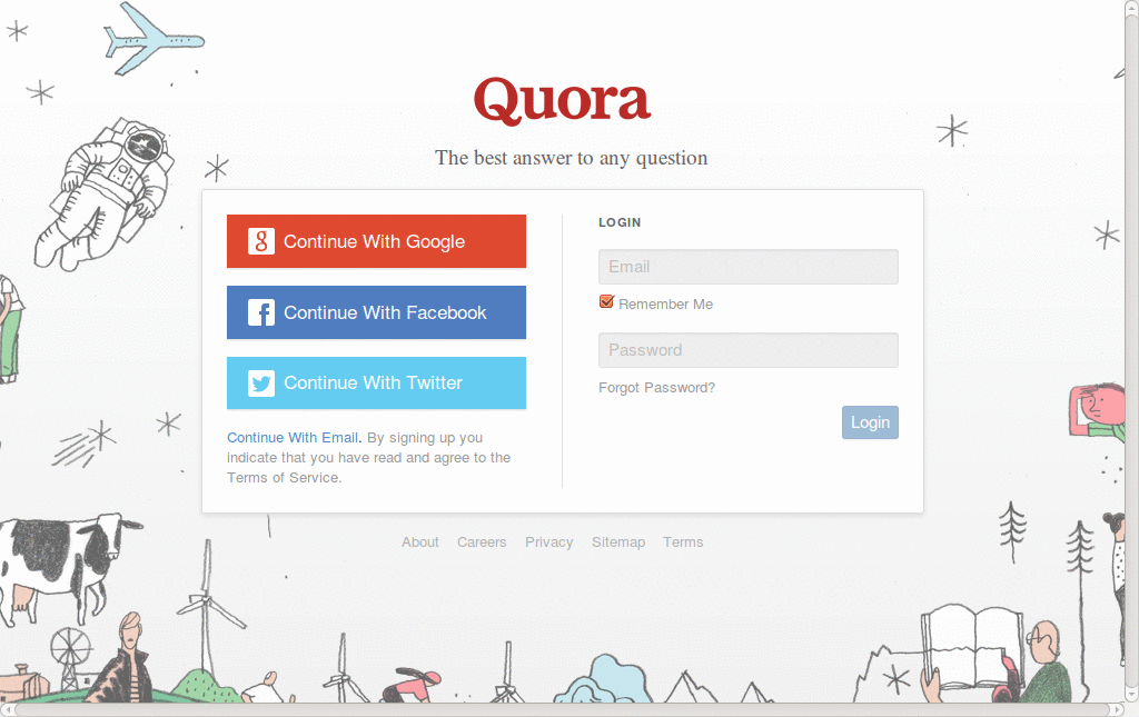 Quora bigger reading font