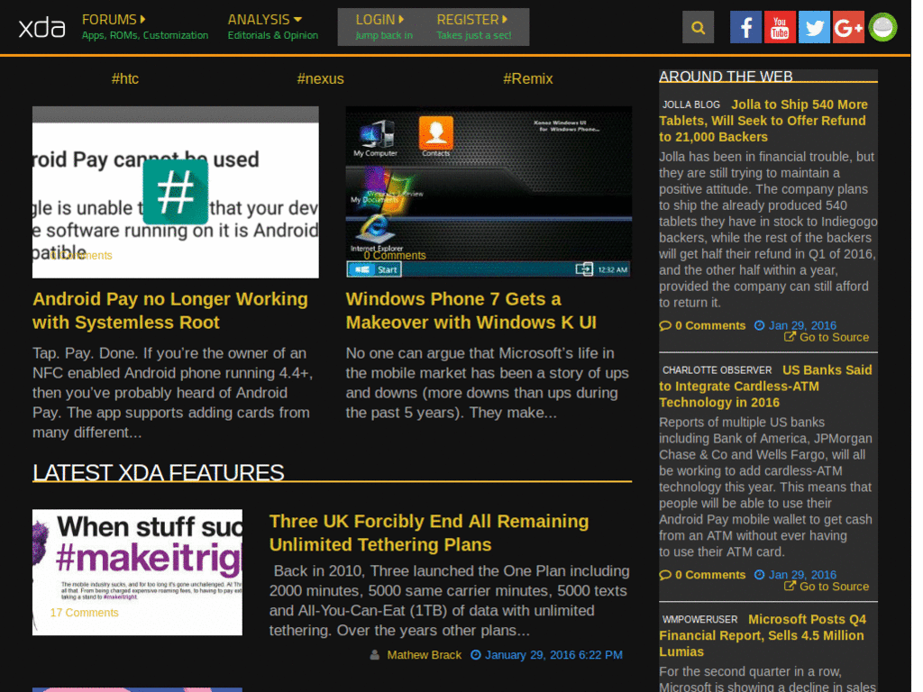My XDA Dark Theme