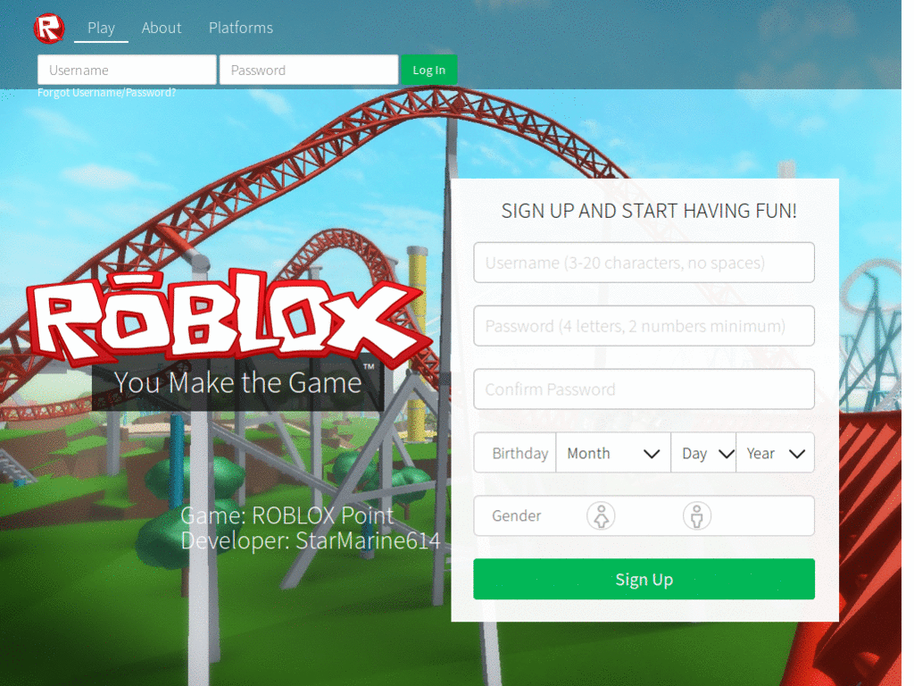 Old roblox background