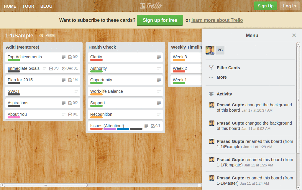 Trello Condensed