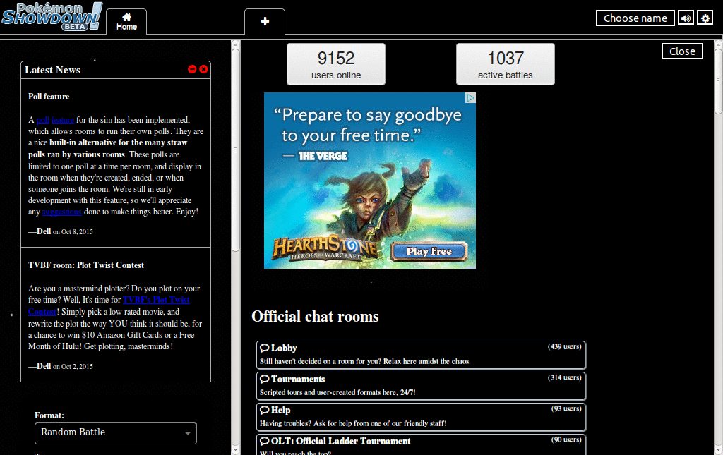 Pokemon Showdown Black Skin