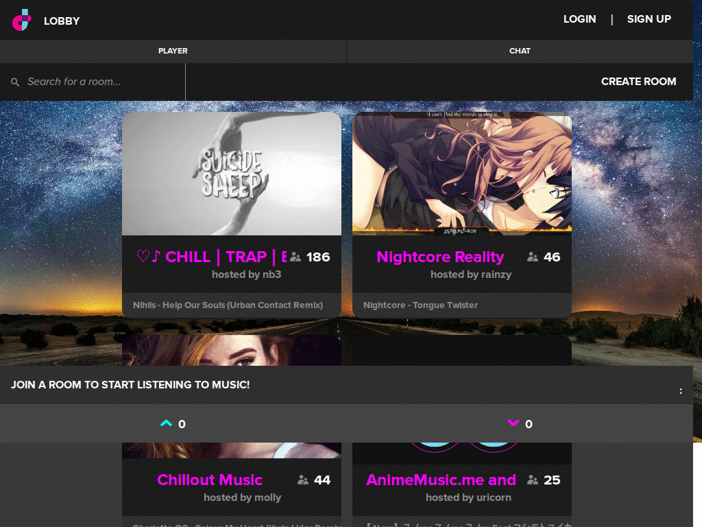 dubtrack.fm - Better lobby