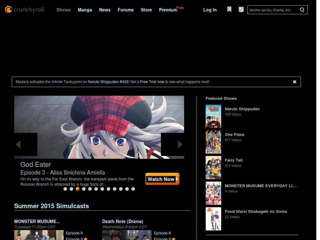 Crunchyroll Black