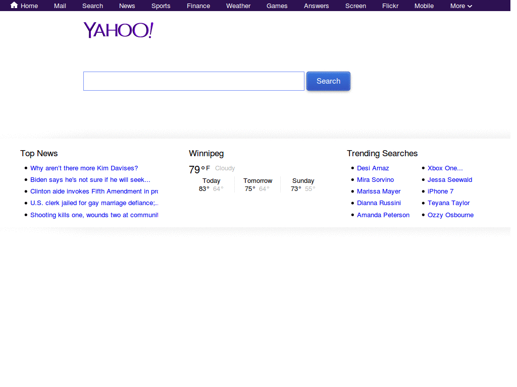 Simpler Search Design for Yahoo