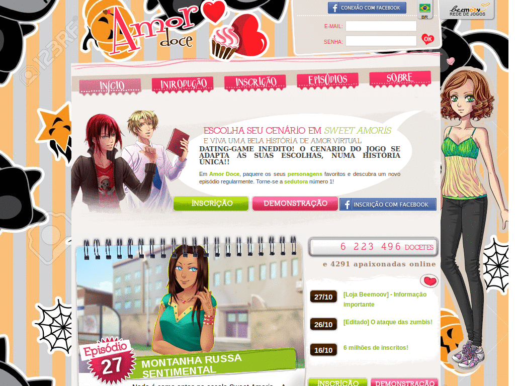 @&* tema amor doce halloween