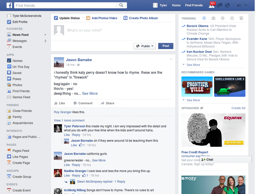 New Facebook' - Full Set of Tweaks
