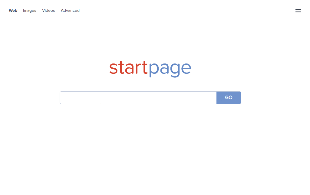 StartPage Minimal