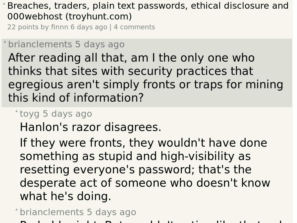 Hacker News better comments
