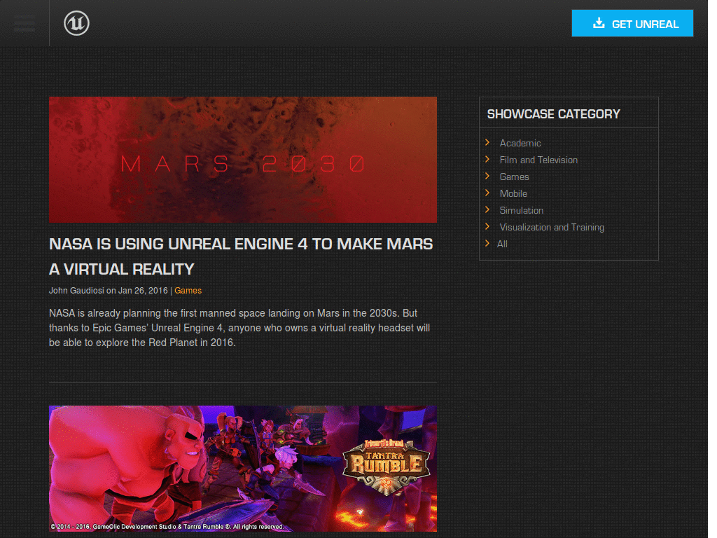 Unreal Engine Dark