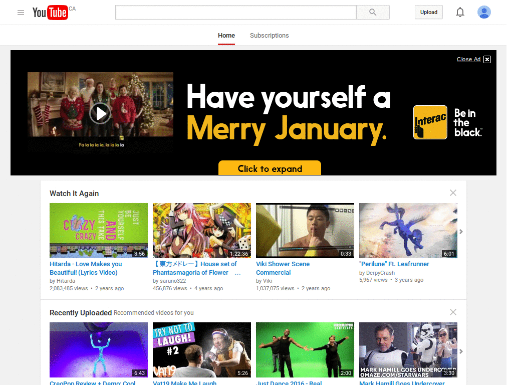 YouTube - Control Bar Only