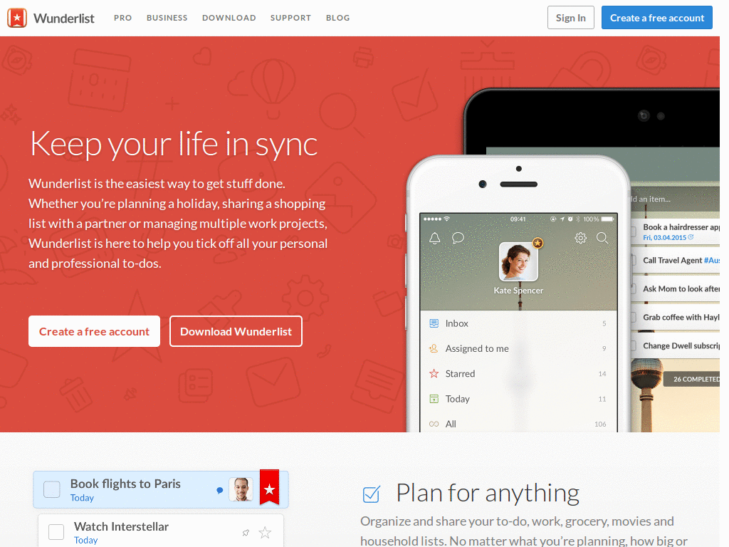 Wunderlist Custom