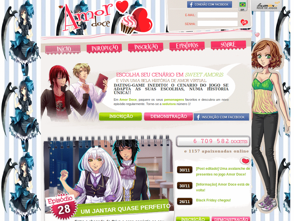 tema para amor doce : girls animes
