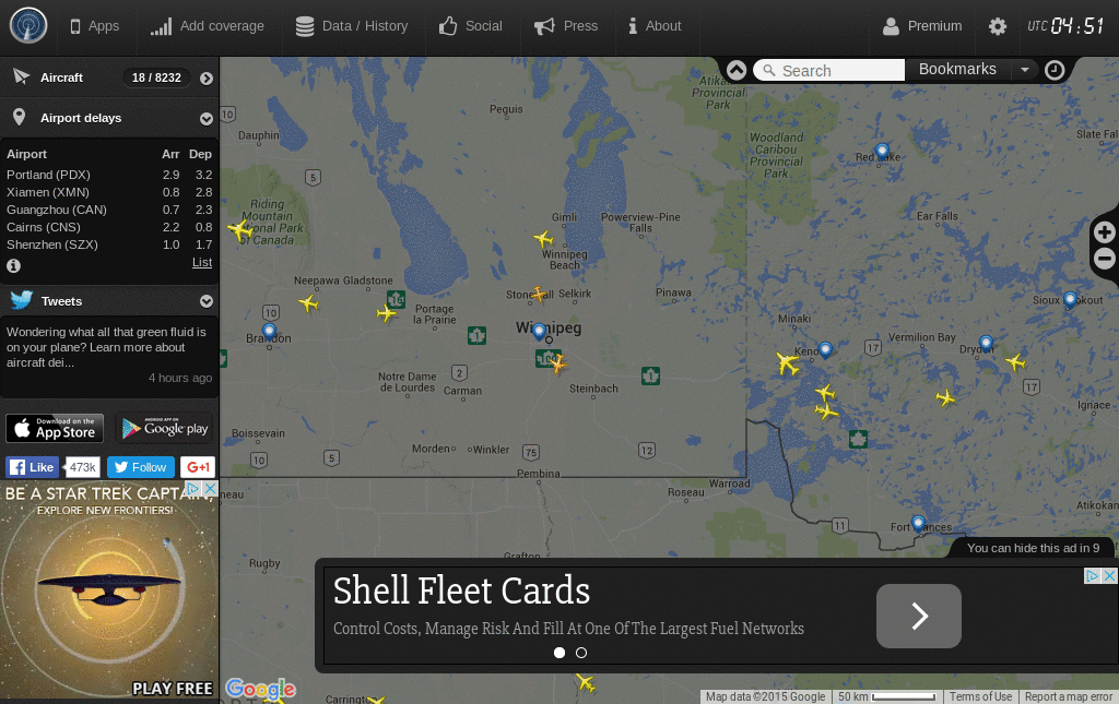 Flightradar24 no limitations