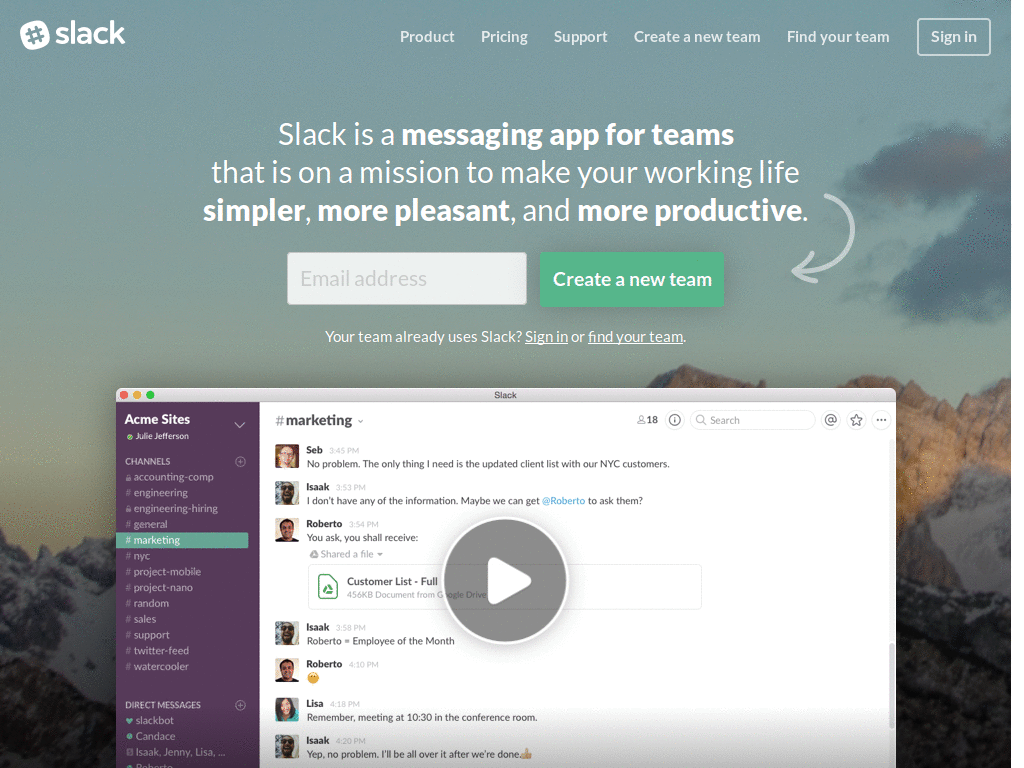 Multi-line greentext for slack