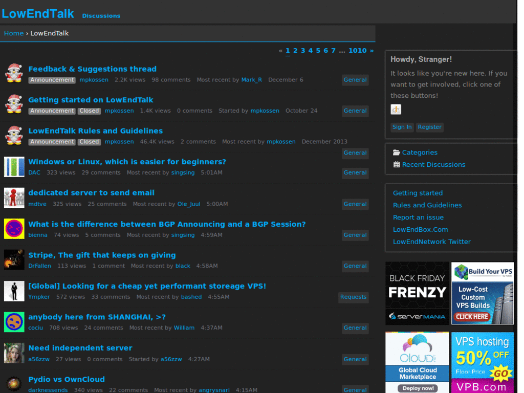 LowEndTalk dark and fancier theme