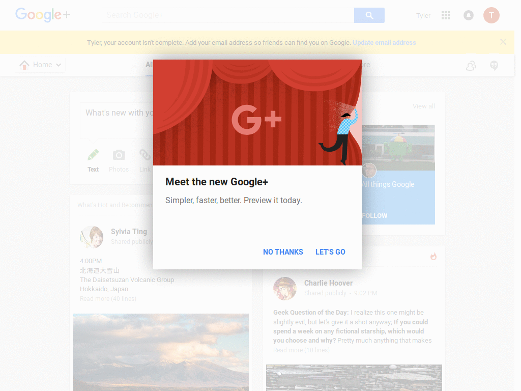 New Google Plus  (dark)