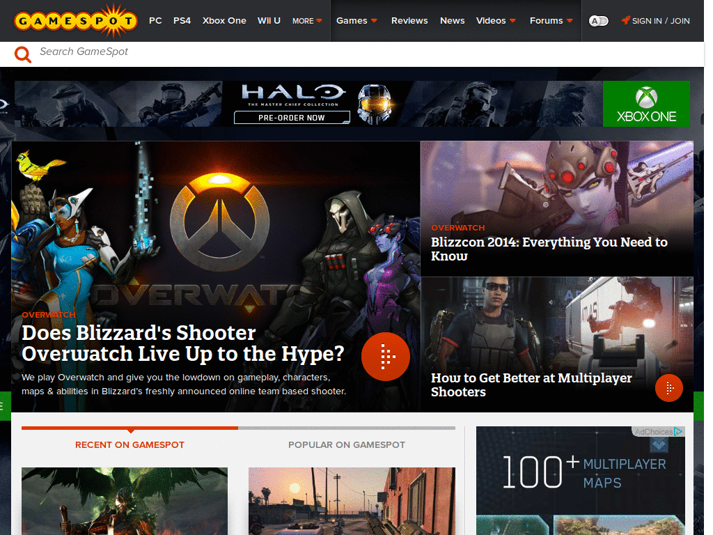 Gamespot Blood