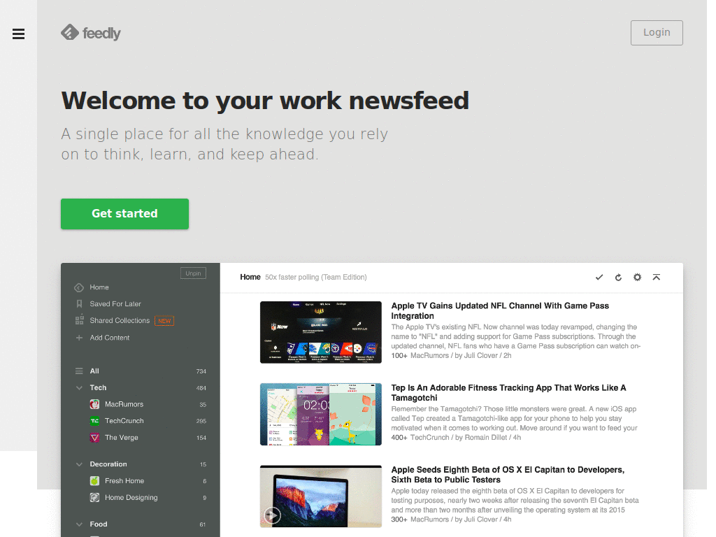 Colorized Feedly.com (simple)