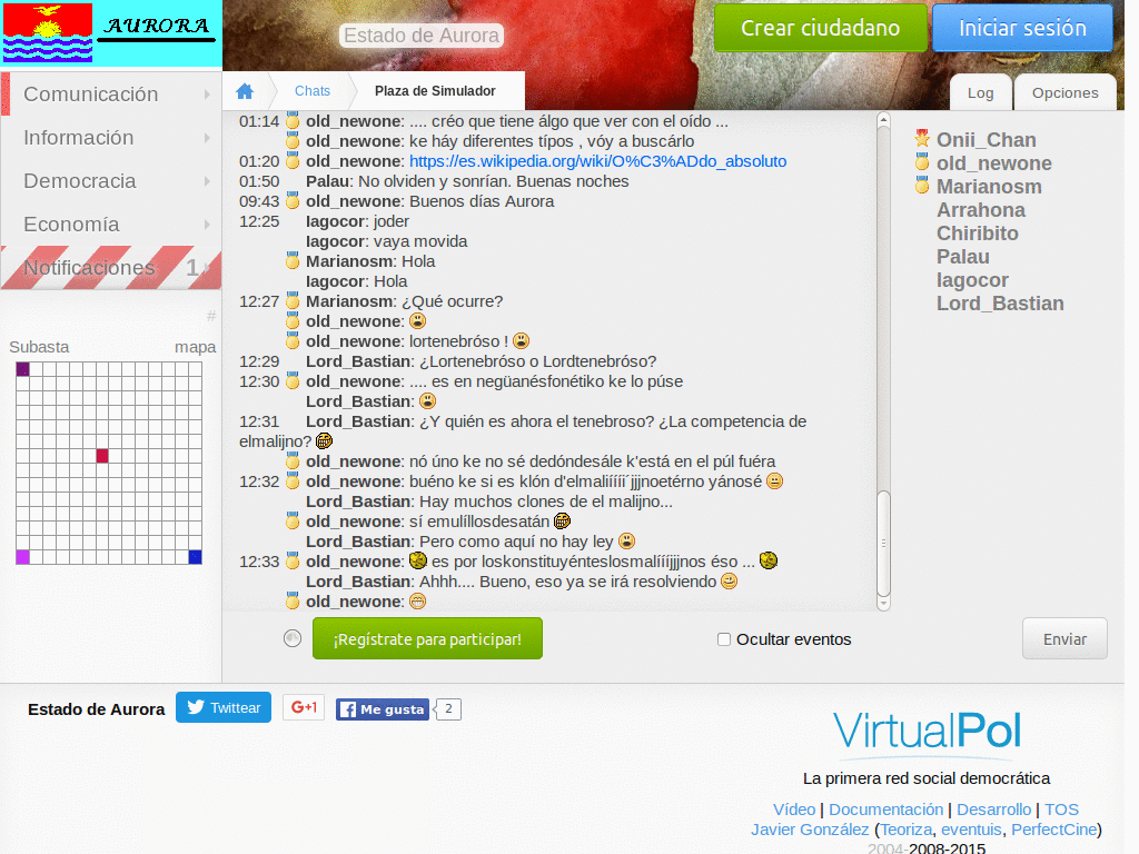 Acciones VirtualPOL