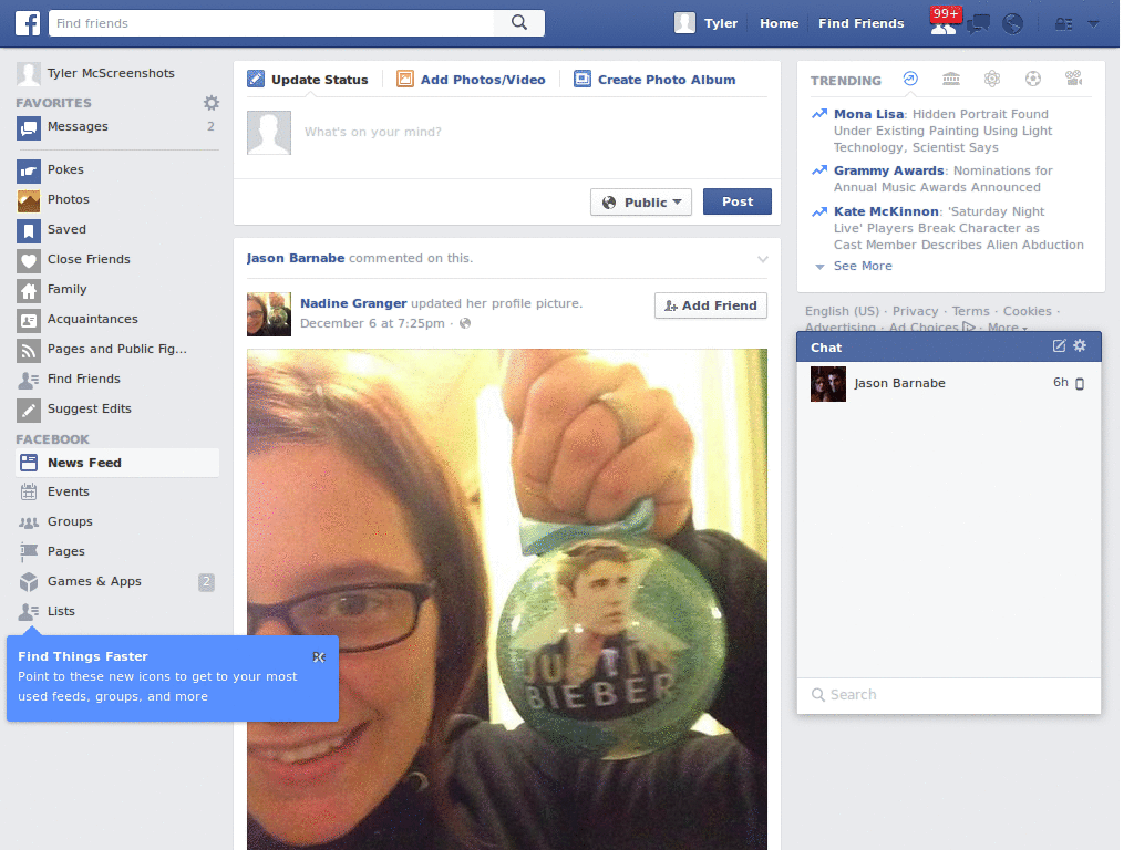Change facebook font to Futura Md Bt+