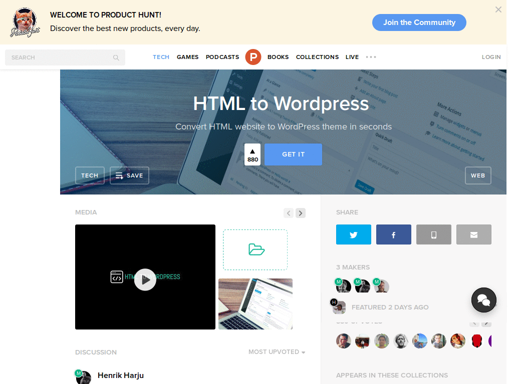 Product Hunt Fix