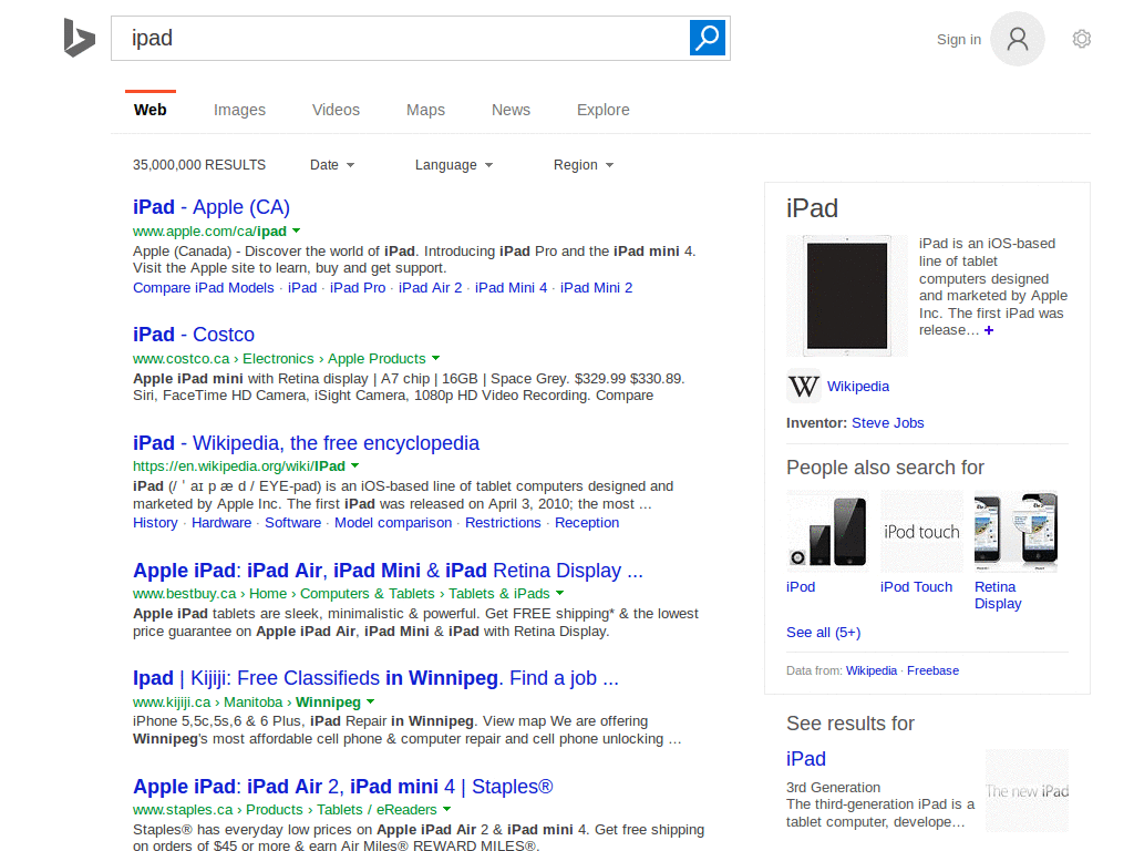 Block Bing ads