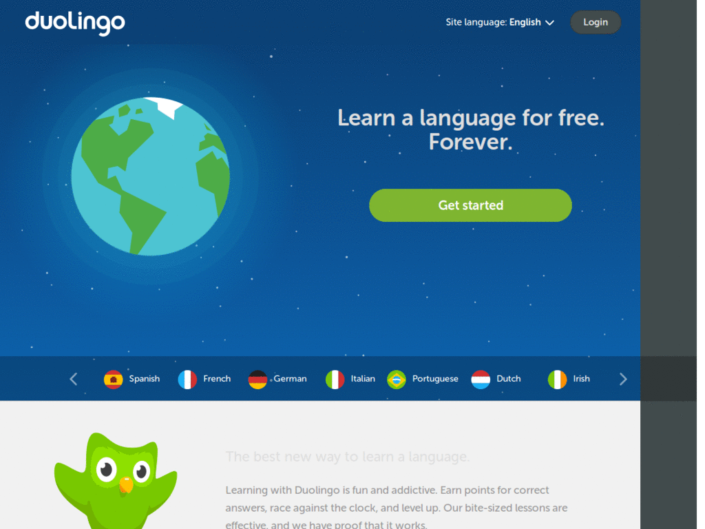 Dark Duolingo