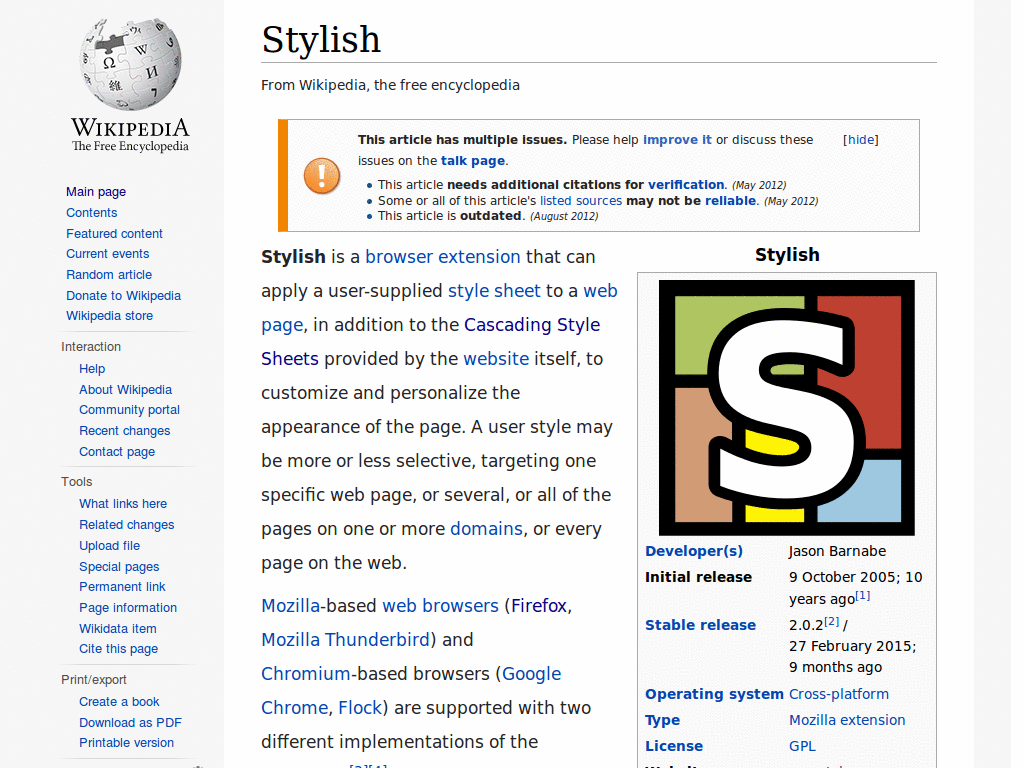 Simply Readable Wikipedia
