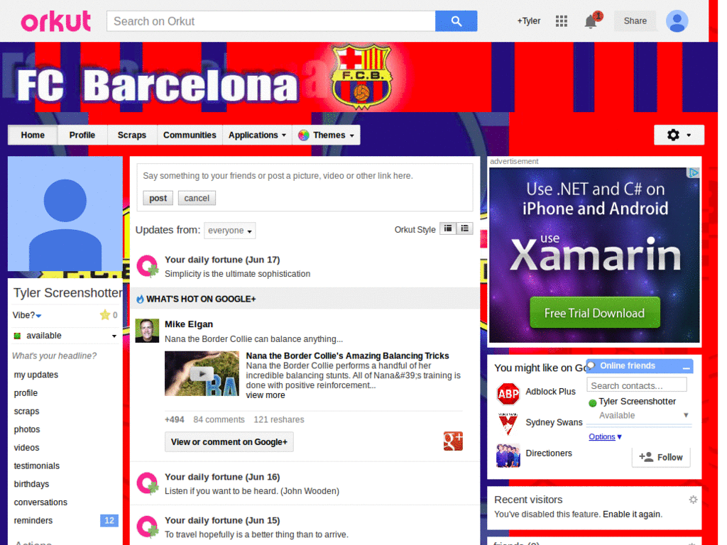 Orkut - Barcelona ( by Templah.com )