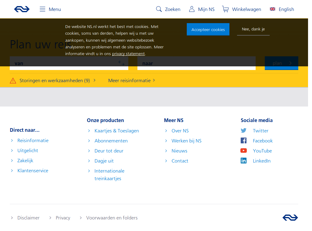 Whitespace remover ns.nl
