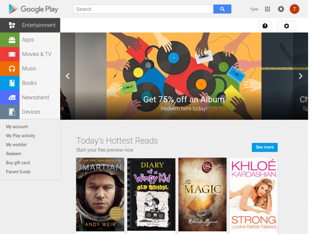 Google Play Music Color Changer