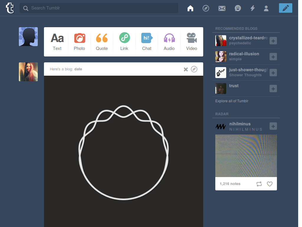 Fix Tumblr User Menus