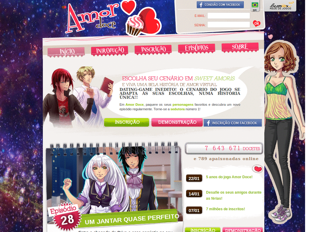 Amor Doce- Tema Simples Galaxy