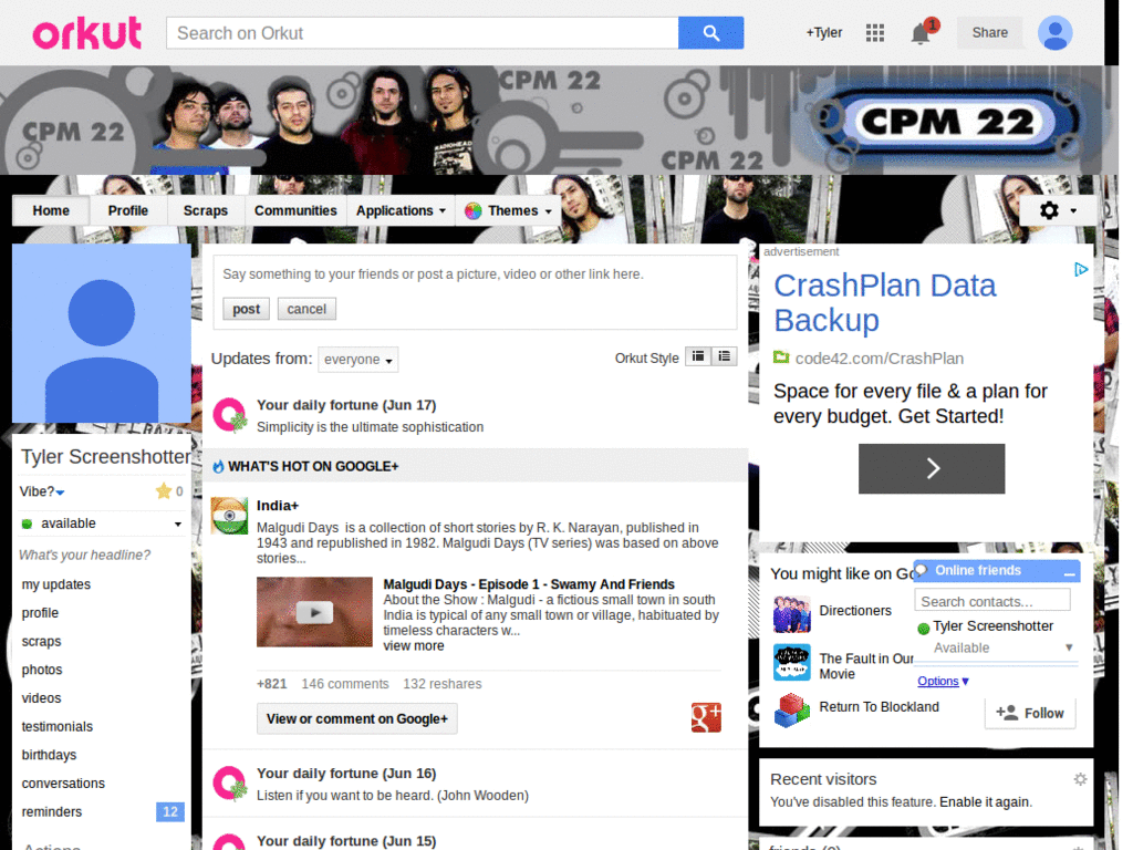 Orkut - CPM 22 ( by Templah.com )