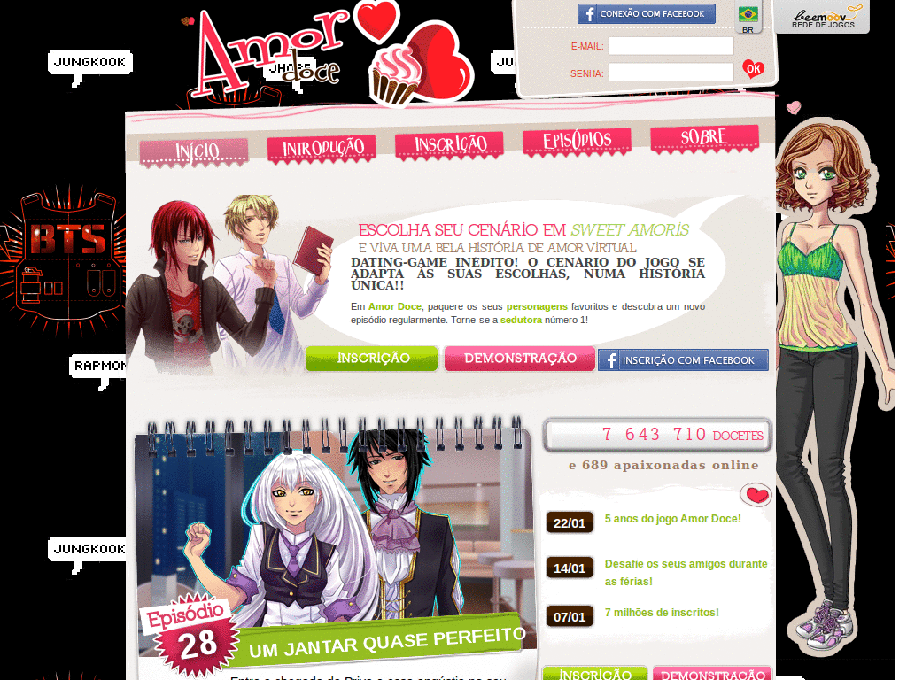 Amor Doce - BTS Theme (Bangtan Boys - Kpop)