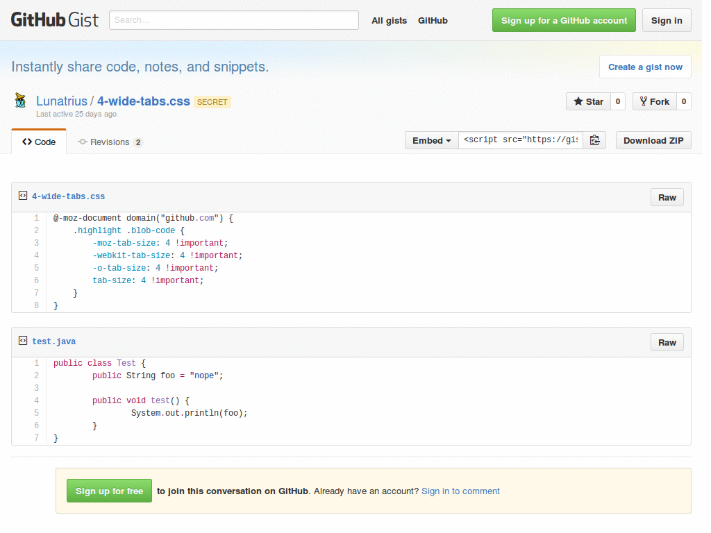 Github :: Better Tabs