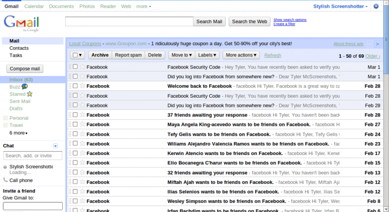 Gmail: Greener Sky