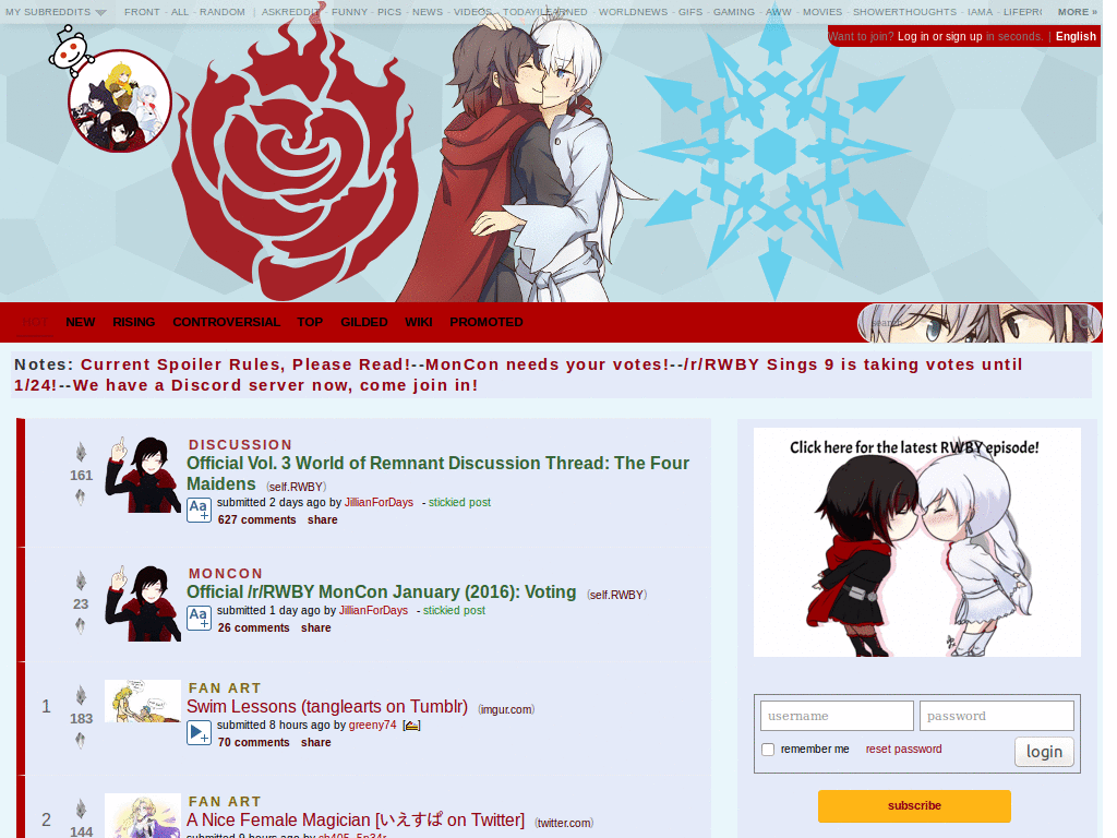 White Rose /r/RWBY Theme