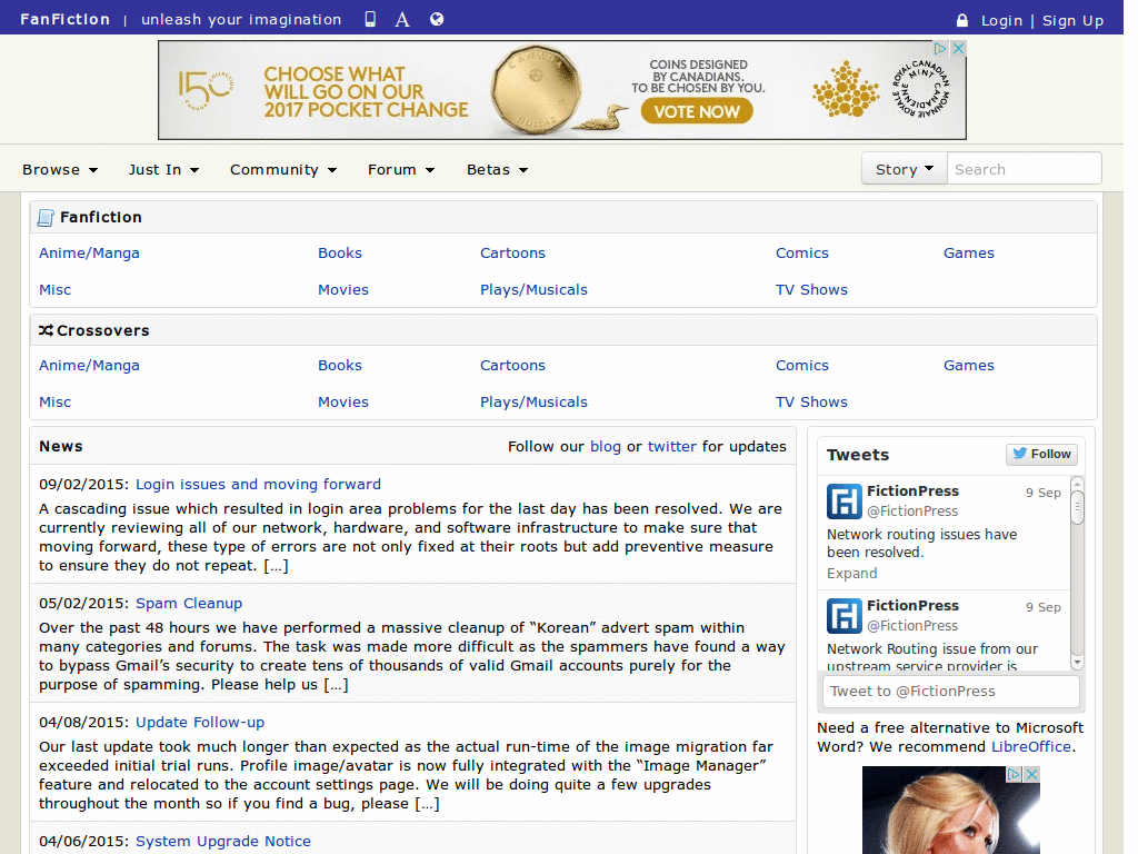 Fanfiction.net ad removal
