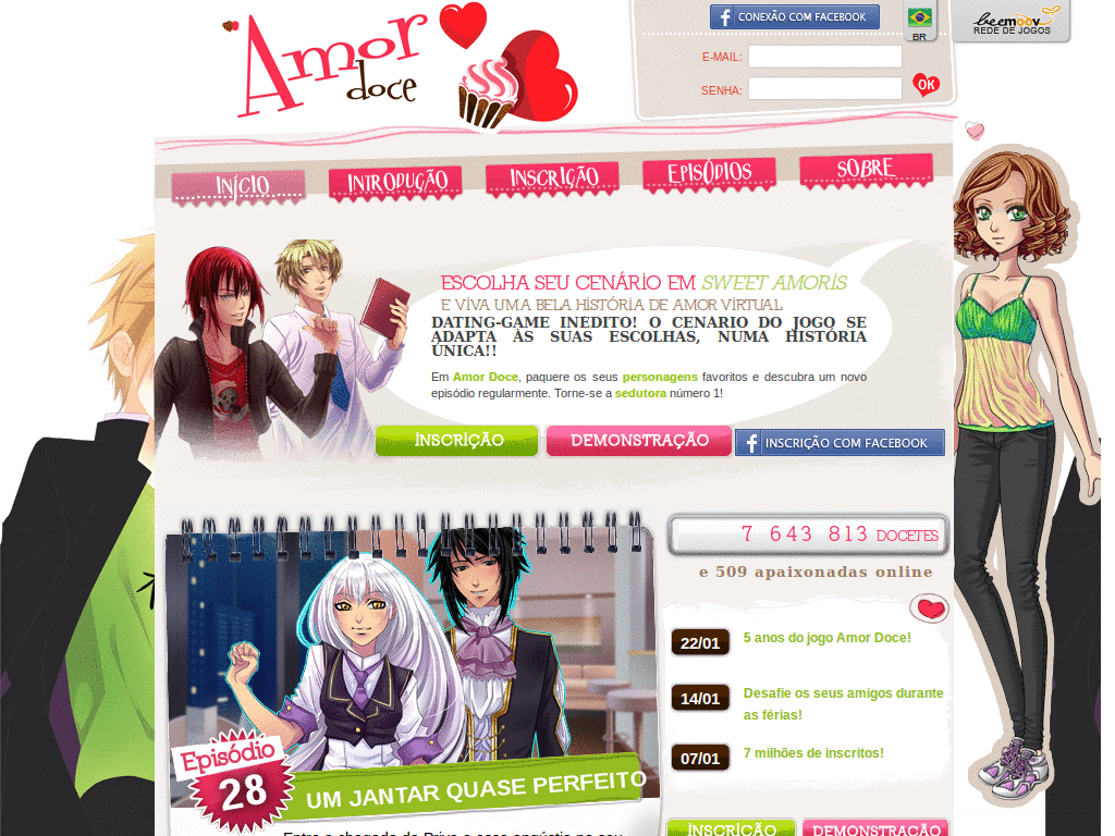 Amor doce tem: Karuta e Watanuki
