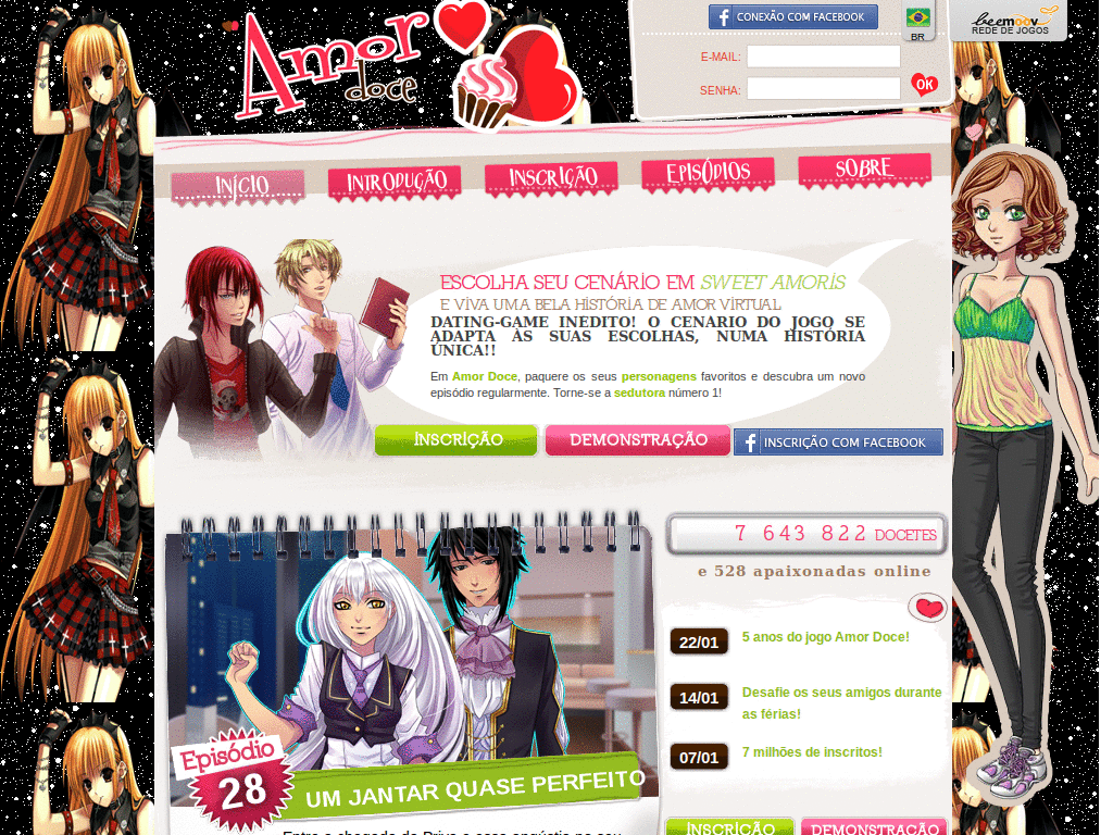 Amor doce Pagina Personalizada 2