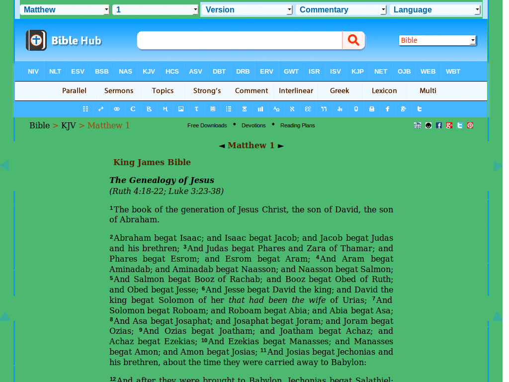 Biblehub Readable and Clean