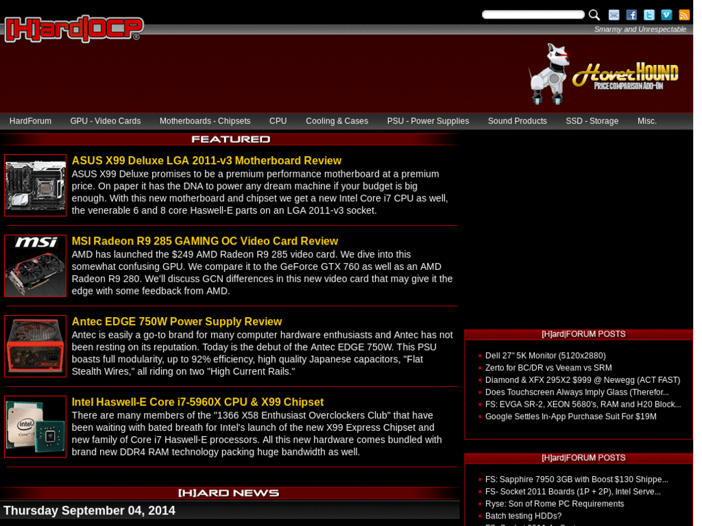 HardOCP website cleanup