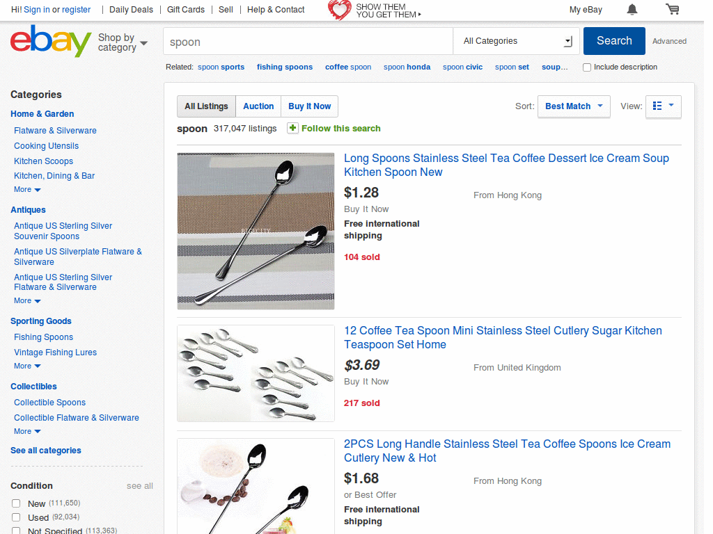 eBay.com No Ads
