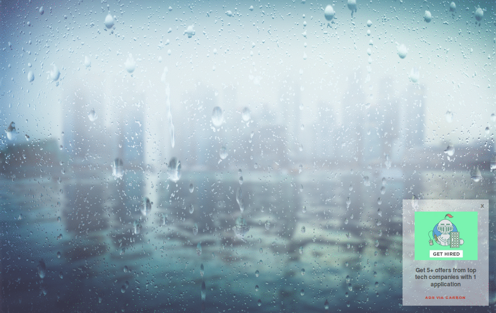 Rain Effect - Clean Screen