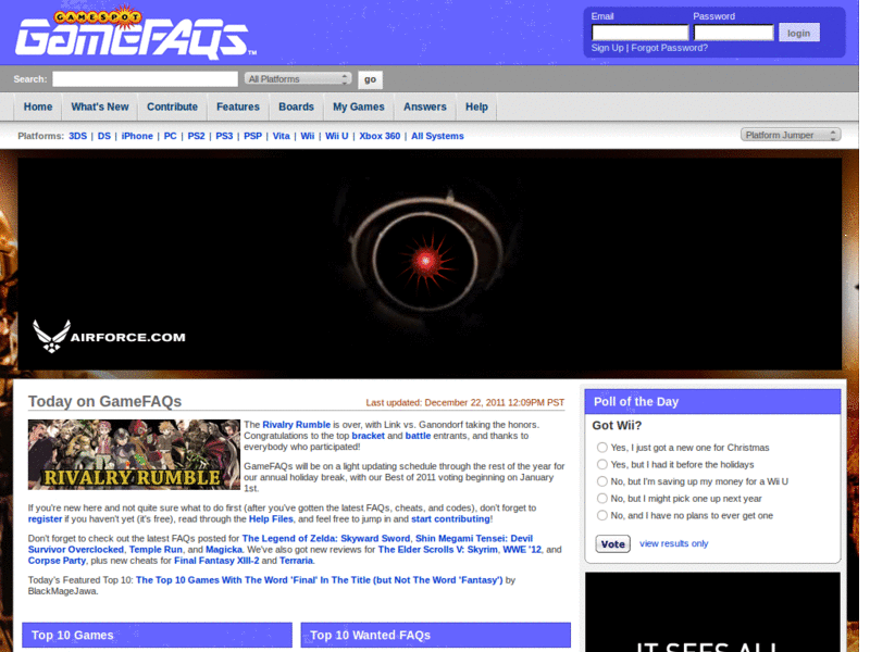Gamefaqs - Remove "New!" block
