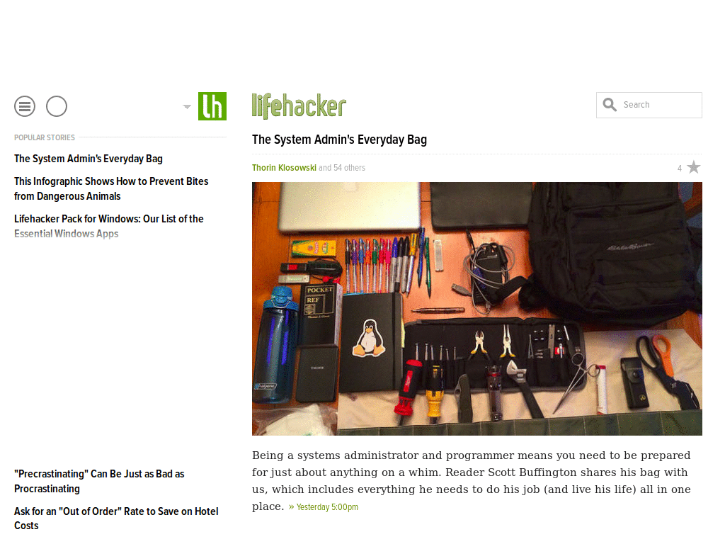 Clean and Free Lifehacker